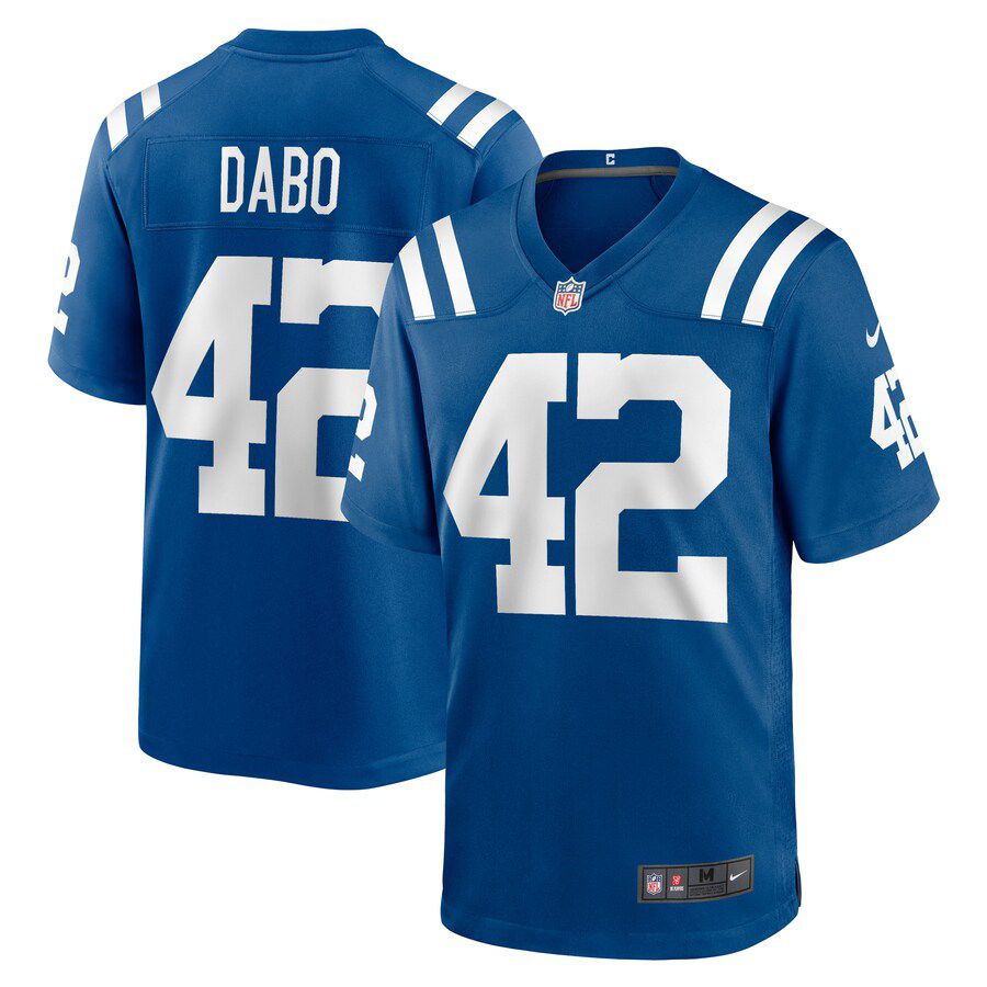 Men Indianapolis Colts #42 Marcel Dabo Nike Royal Game Player NFL Jersey